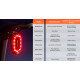 iGPSPORT Farol Traseiro Inteligente com Radar